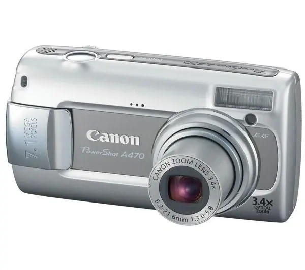 PowerShot A470 Digitale Compact Camera - Zilver