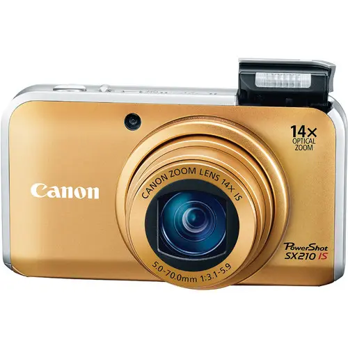 PowerShot SX210 IS Digitale Compact Camera - Goud (Nieuw)