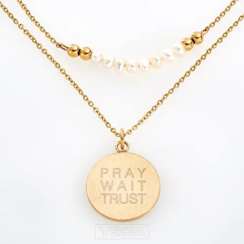 Pray Wait Trust - Fresh water pearls