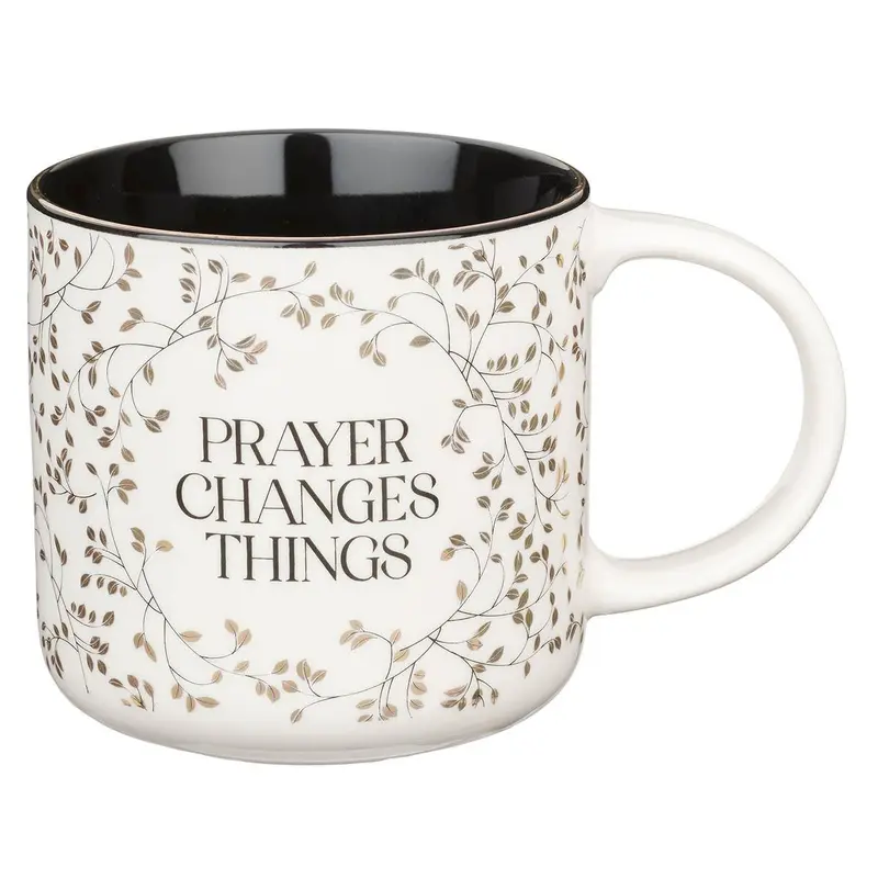Prayer Changes Things Mug White and Black