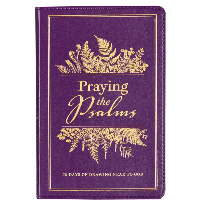 Praying the Psalms Purple Faux Leather