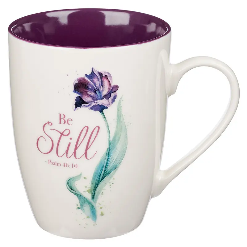 Purple Bloom Be Still Psalm 46
