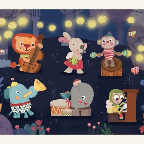 Puzzle à formes "L'orchestre de Bababoo et ses amis"