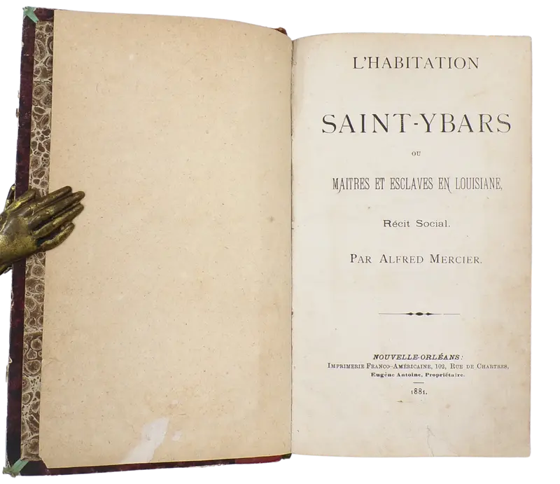 Rare and important source for Southern Creole culture and language, printed in New Orleans.