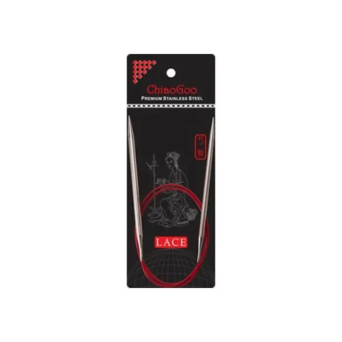 Red Lace Circular Knitting Needles - ChiaoGoo