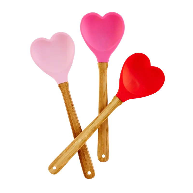 Rice Kitchen Silicone Spoon in Heart Shape