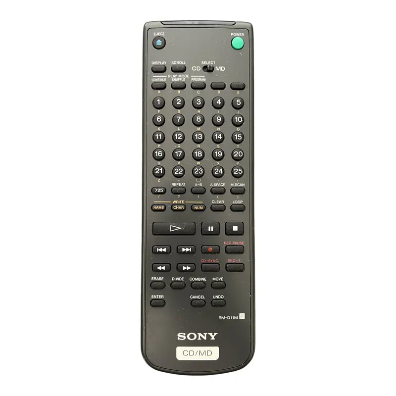 RM-D11M CD/HDD Remote Control / Afstandsbediening