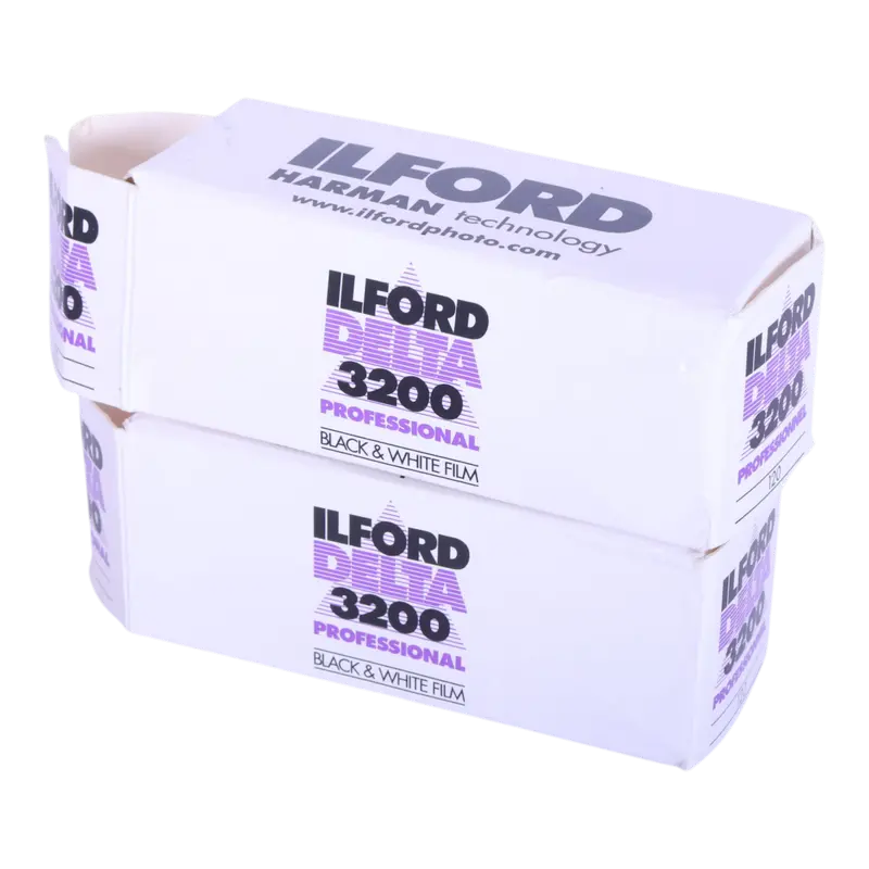 Rolfilm / Zwart Wit Film 120 Ilford Delta 3200 Professional EI 3200 (2 Rollen)