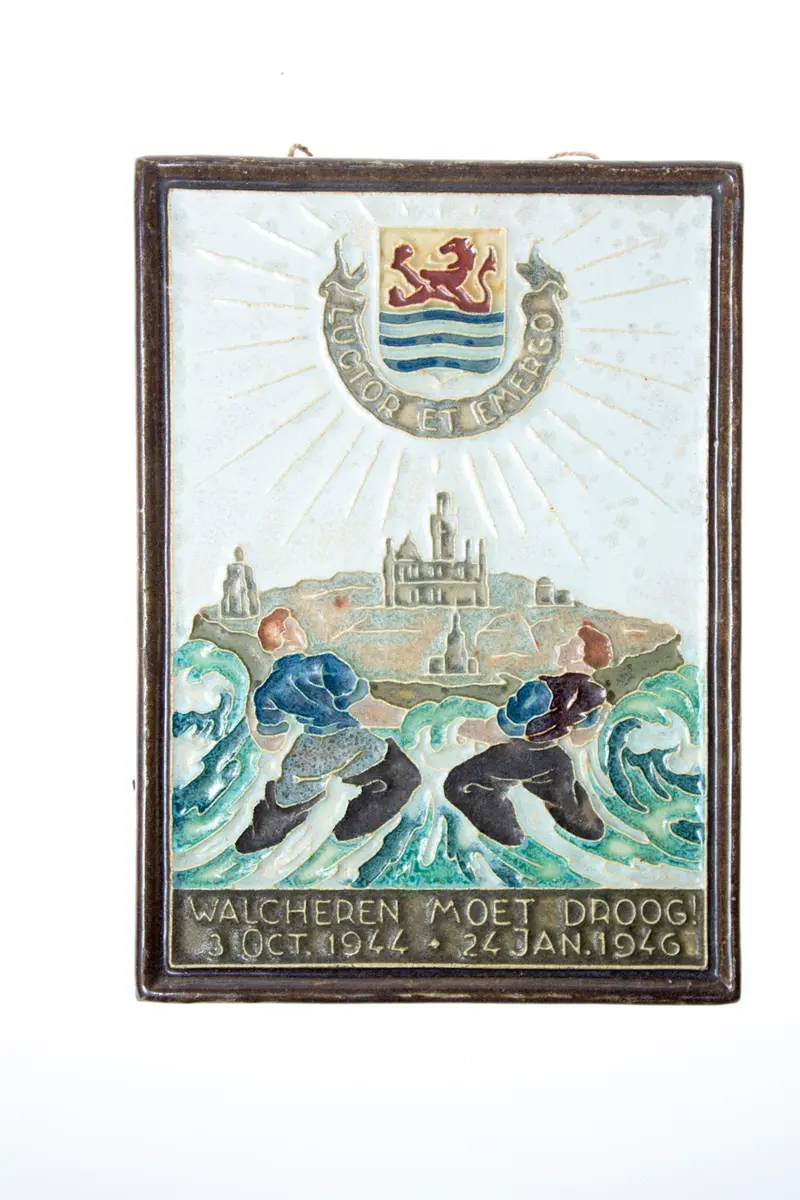 Royal Delft handpainted dutch ww2 tile