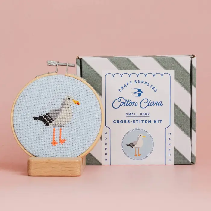 Seagull Cross Stitch Kit - Cotton Clara Craft Kits & Supplies