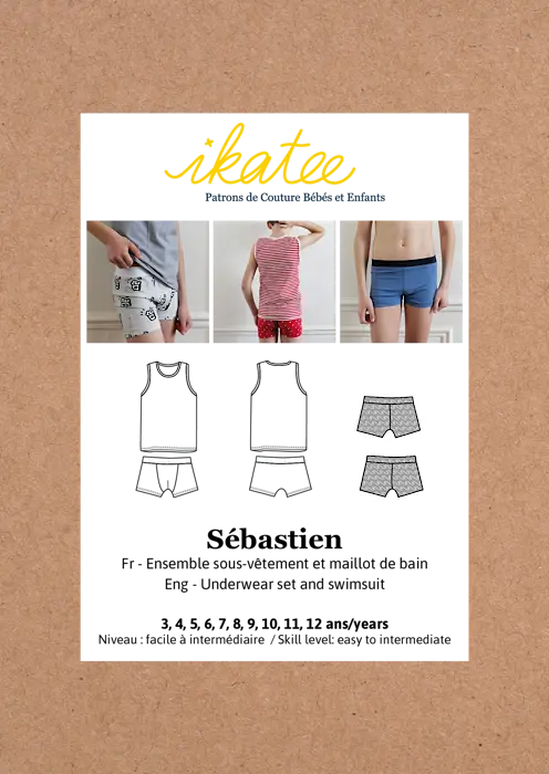 Sebastien Underwear + Swimsuit Set - 3-12yr - Ikatee