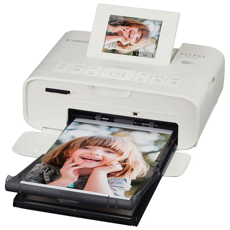 Selphy CP1200 Compacte Foto Printer - Wit (In doos) (Verkleurd)