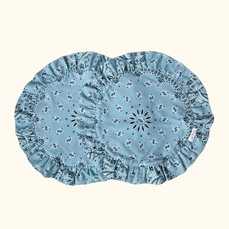 SET OF 2 BLUE PLACEMATS