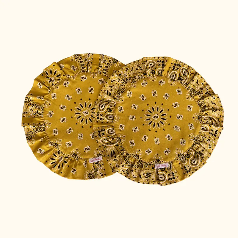 SET OF 2 MUSTARD PLACEMATS