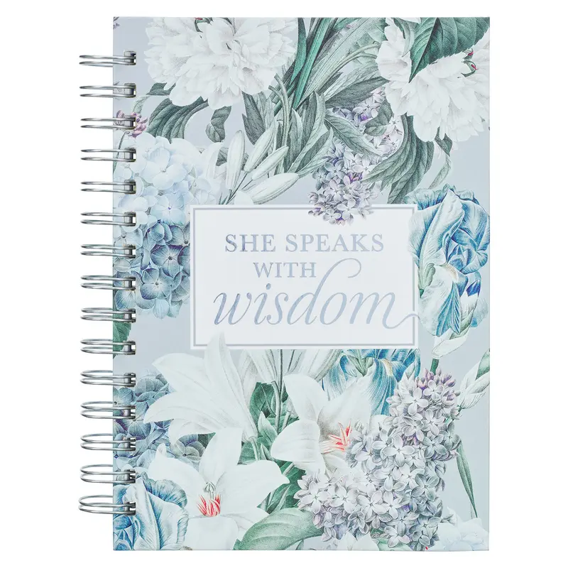 She Speaks with Wisdom Blue Floral
