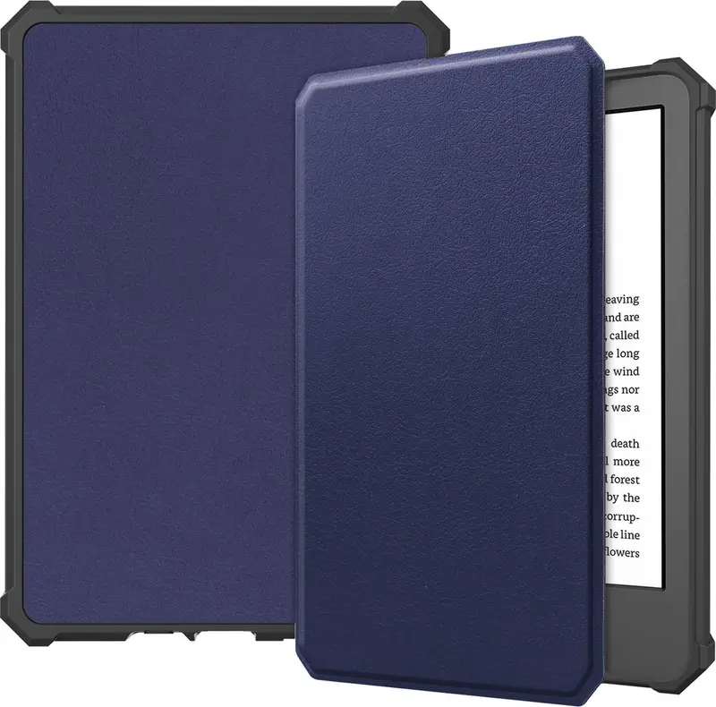 Sleepcover voor Amazon Kindle 11 (2022) E-reader - Donker Blauw (Nieuw)
