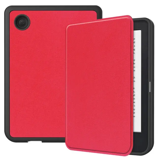 Sleepcover voor Kobo Clara 2E E-reader - Rood (Nieuw)