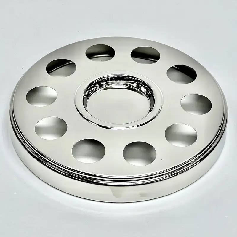 Small group Communion tray 10 holes silver
