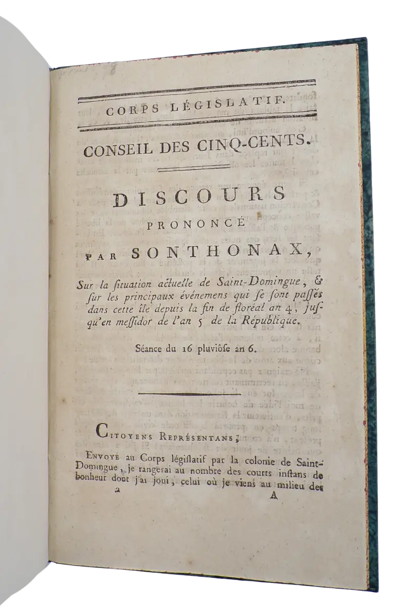 Sonthonax on Rigaud and Toussaint-Louverture