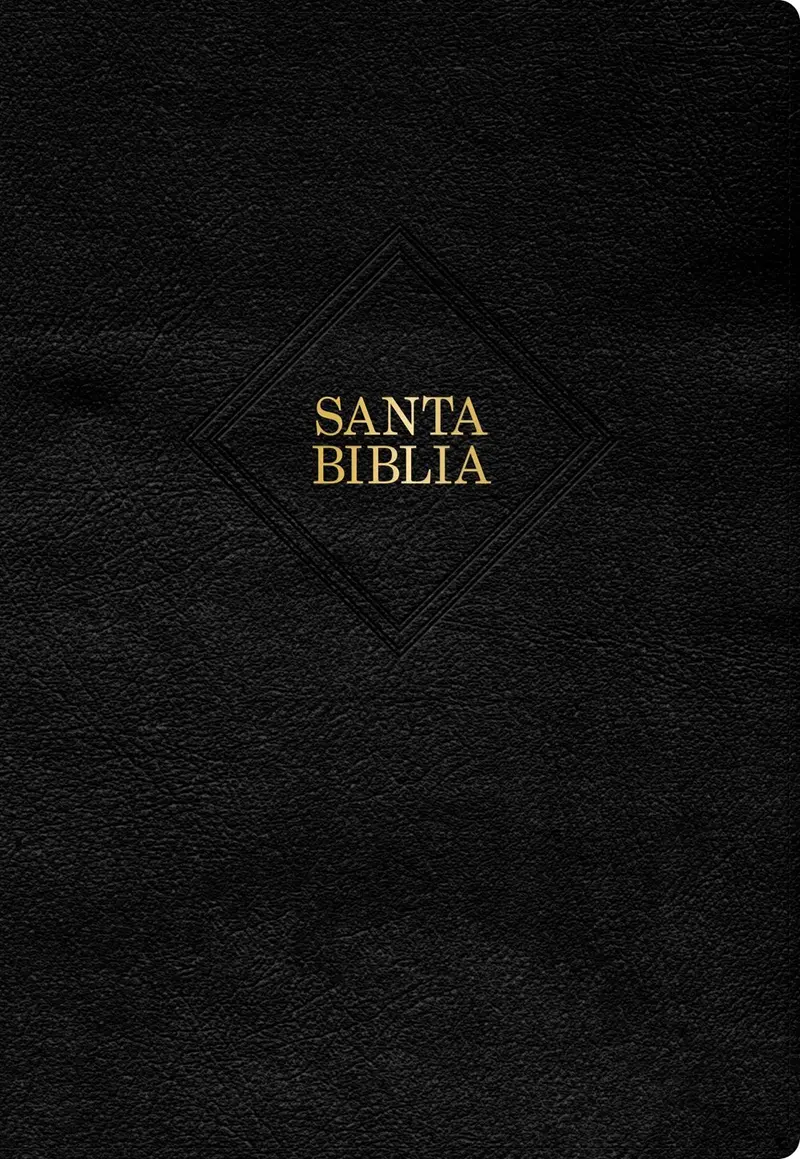 Span-RVR 1960 Super Giant Print Bible (Biblia Letra Super Gigante)-Black Bonded Leather