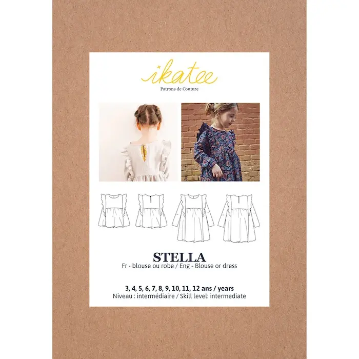 Stella Blouse & Dress size 3-12yrs - Ikatee