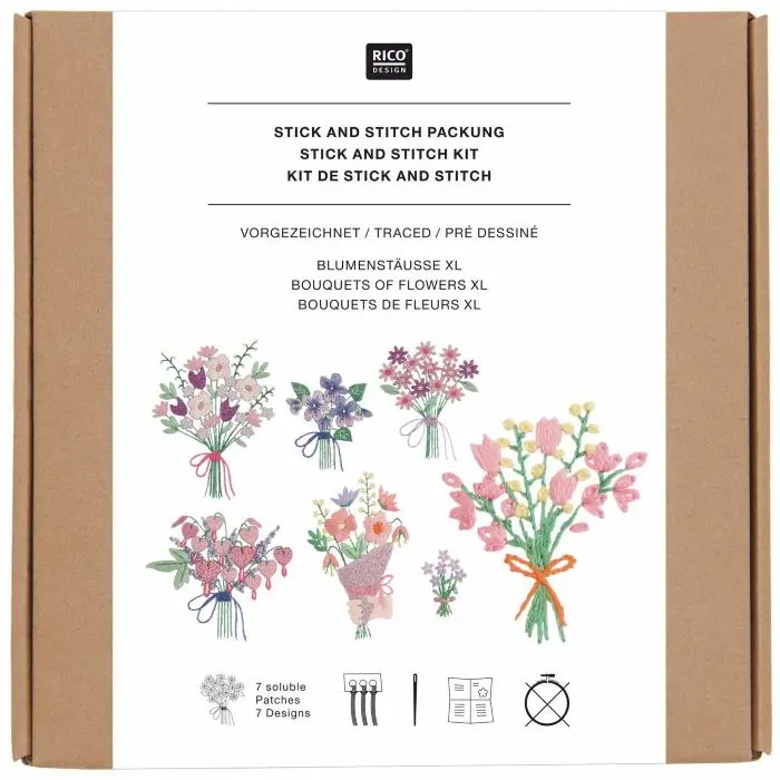 Stick & Stitch Pack Bouquets XL - Rico Design