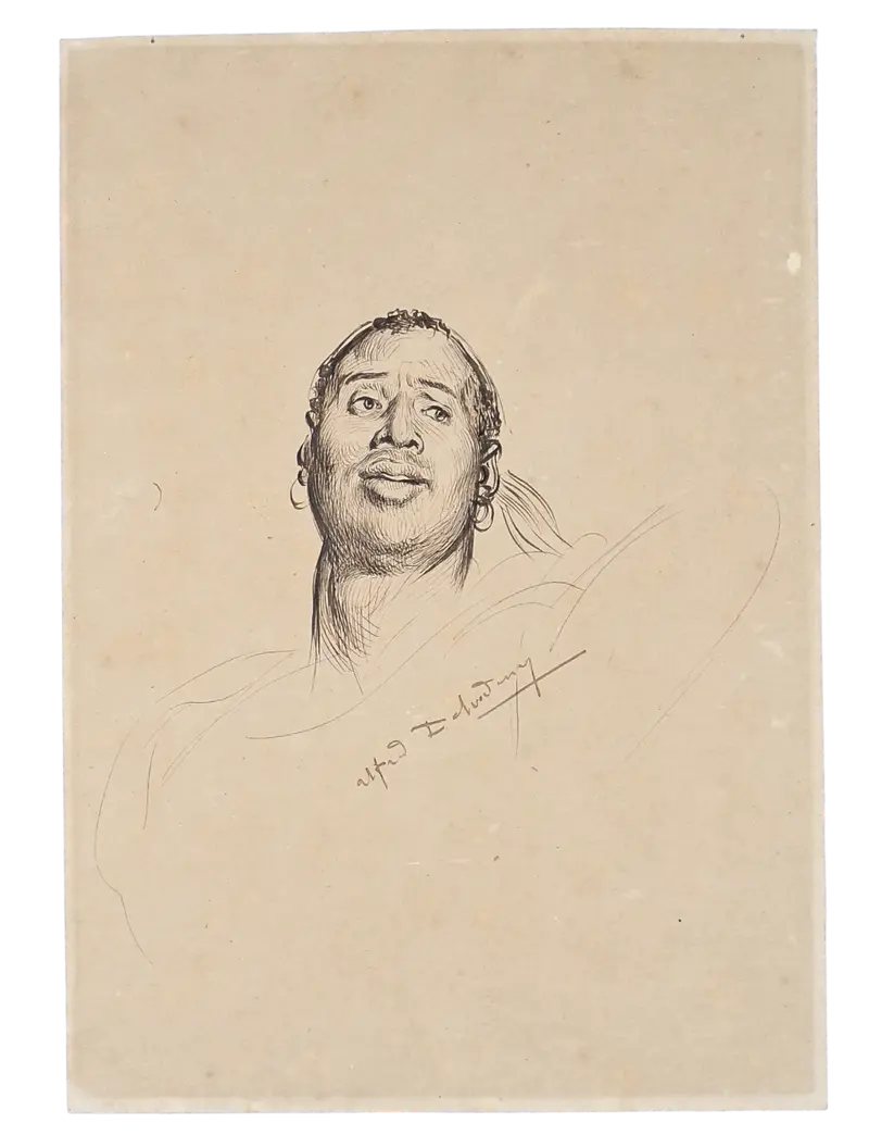 Study of a Man’s Face, in Morocco