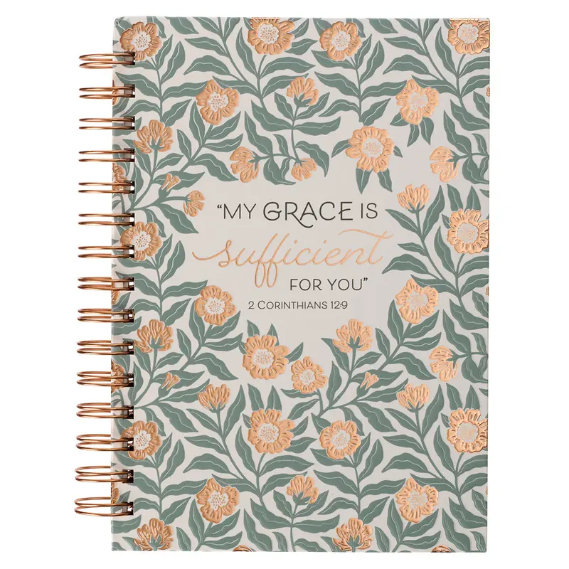 Sufficient Grace Teal Floral -2Cor12