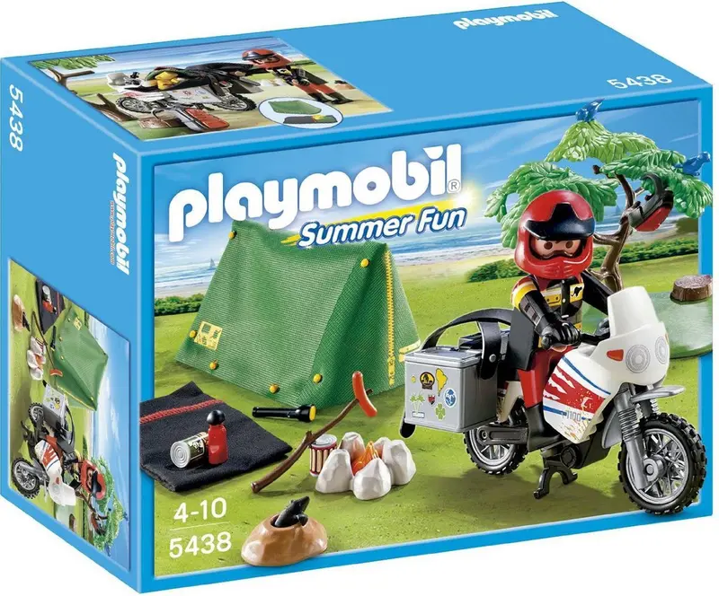 Summer Fun Kampeerder met Motorfiets Speelset - 5438 (Nieuw)