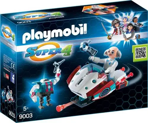 Super 4 Skyjet met Dr. X & Robot – 9003 (Nieuw)