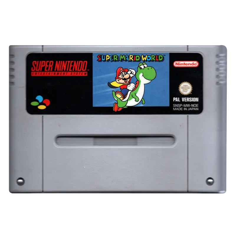 Super Mario World - Yellow Cartridge (Losse Cassette)