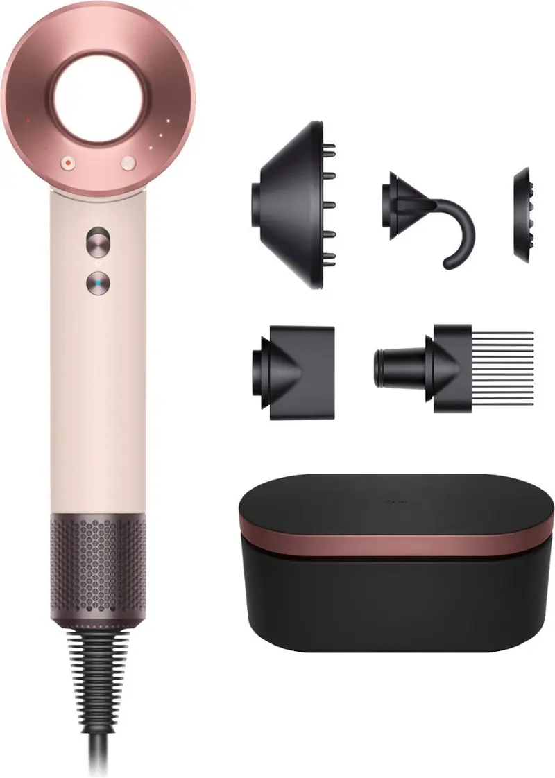 Supersonic Föhn Haardroger - HD07 - Ceramic Pink (Incl. Case + 5 Opzetstukken)