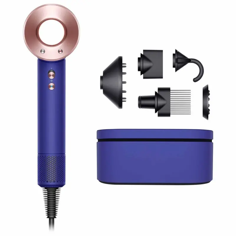 Supersonic Föhn Haardroger - HD07 - Vinca Blue/Rose (Incl. Case + 5 Opzetstukken)