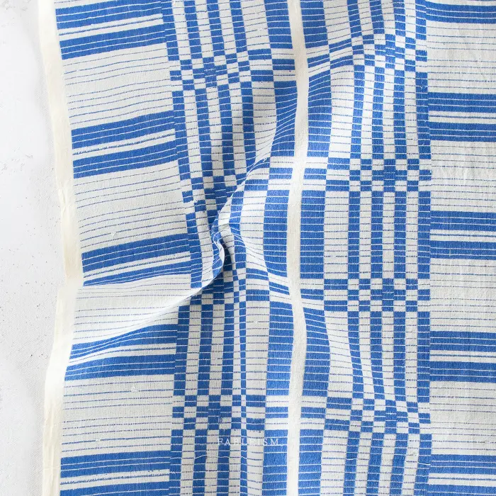 Swedish Holiday Cotton, Astrid Weave COBALT - Fableism COUPON