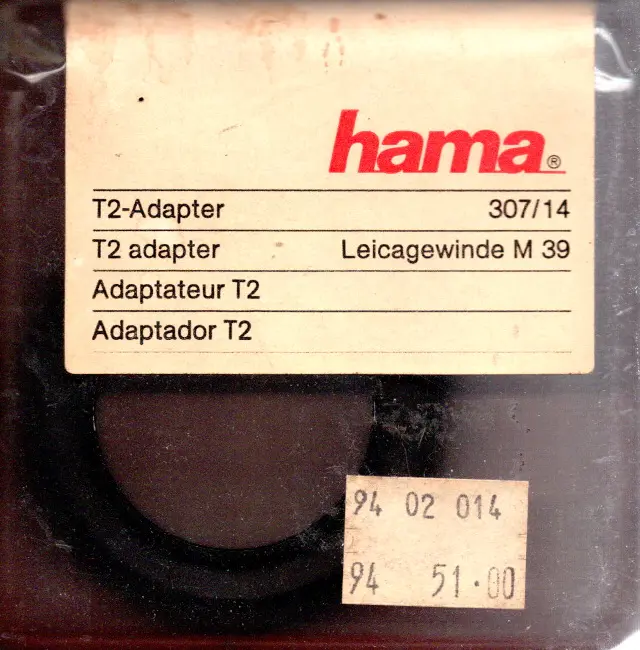 T2‑Adapter voor Leicagewinde M39 (307/14) (Nieuw)