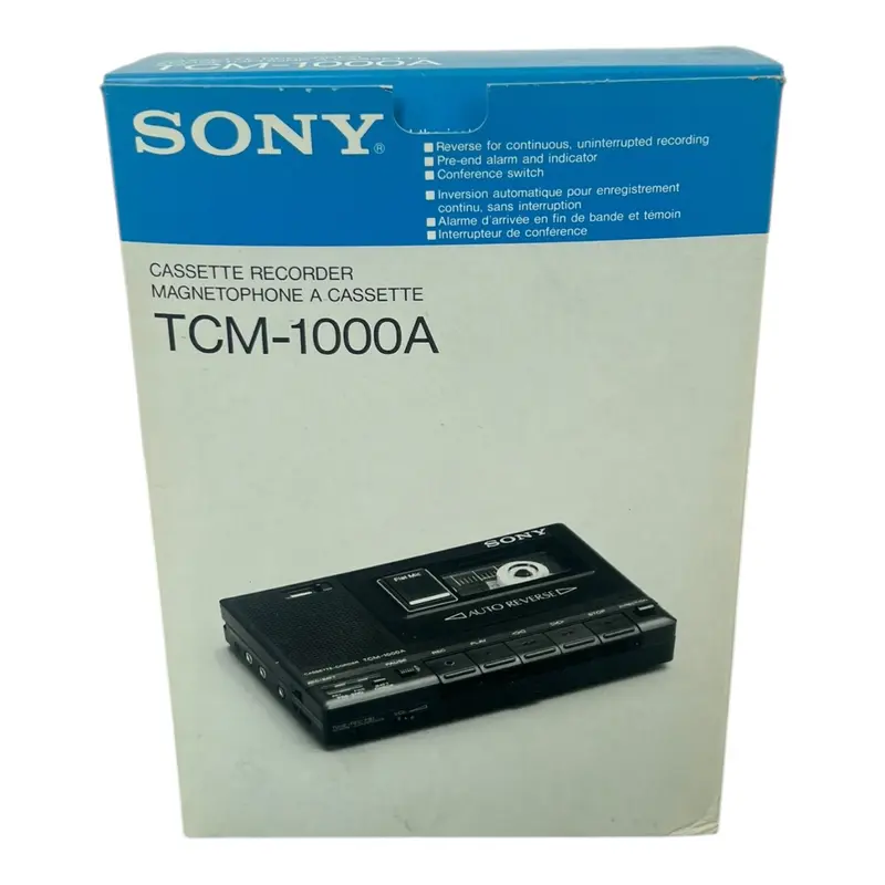 TCM‑1000A Cassette Corder (Handheld Cassette Recorder) (Nieuw)