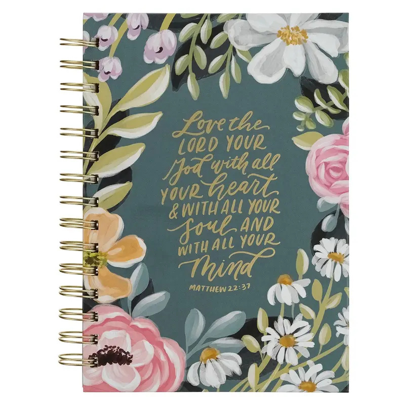 Teal Floral Love the Lord Matt. 22