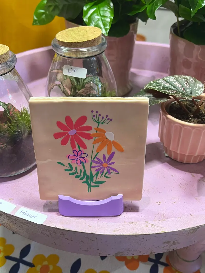 Tegeltje bloemen