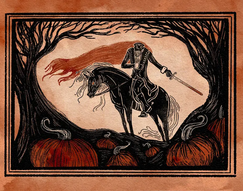 That Haunted Glen Sleepy Hollow Print