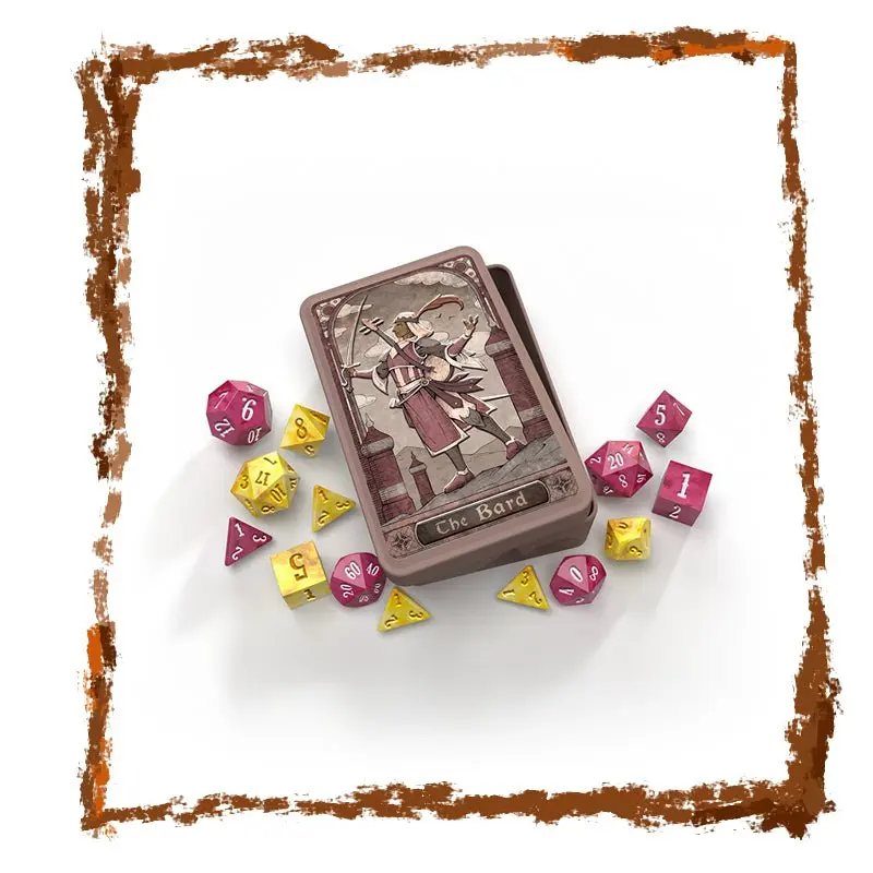 The Bard - RPG Dice Set in Collector’s Tin