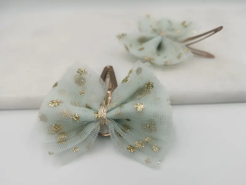 The BIG Blue Bow Hair Clip