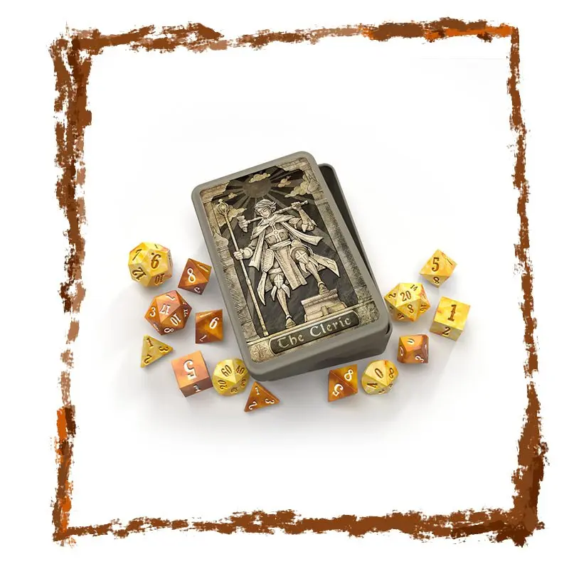 The Cleric - RPG Dice Set in Collector's Tin
