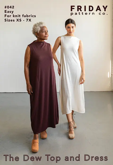The Dew Top and Dress - Friday Pattern Co.