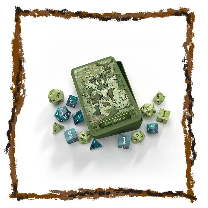 The Druid - RPG Dice Set in Collector's Tin