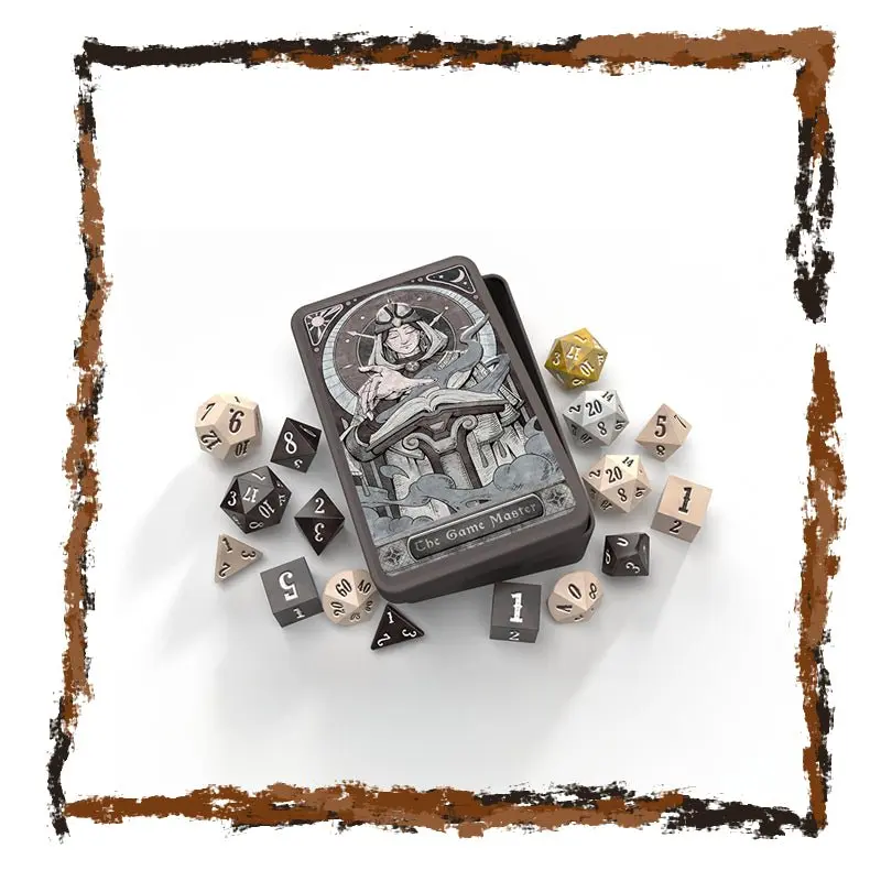 The Game Master - RPG Dice Set in Collector's Tin