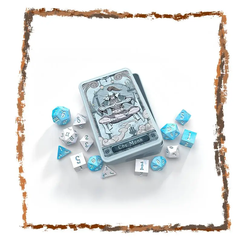 The Monk - RPG Dice Set in Collector's Tin