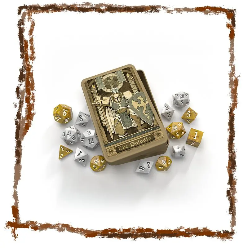 The Paladin - RPG Dice Set in Collector's Tin