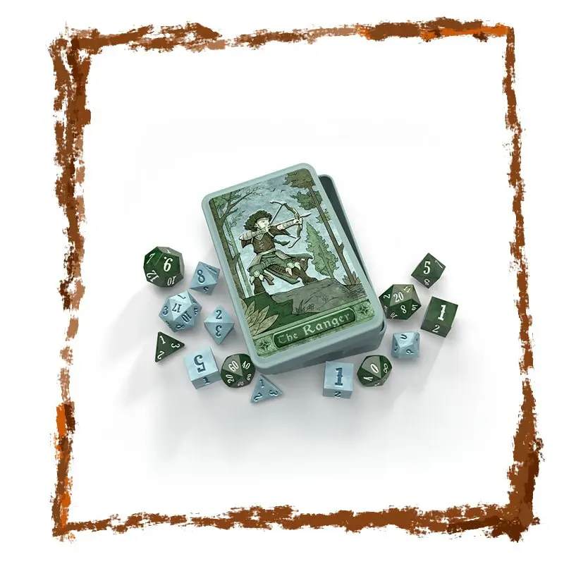 The Ranger - RPG Dice Set in Collector's Tin