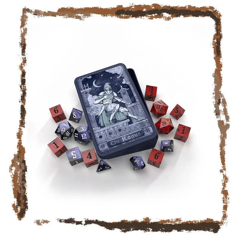 The Rogue - RPG Dice Set in Collector's Tin