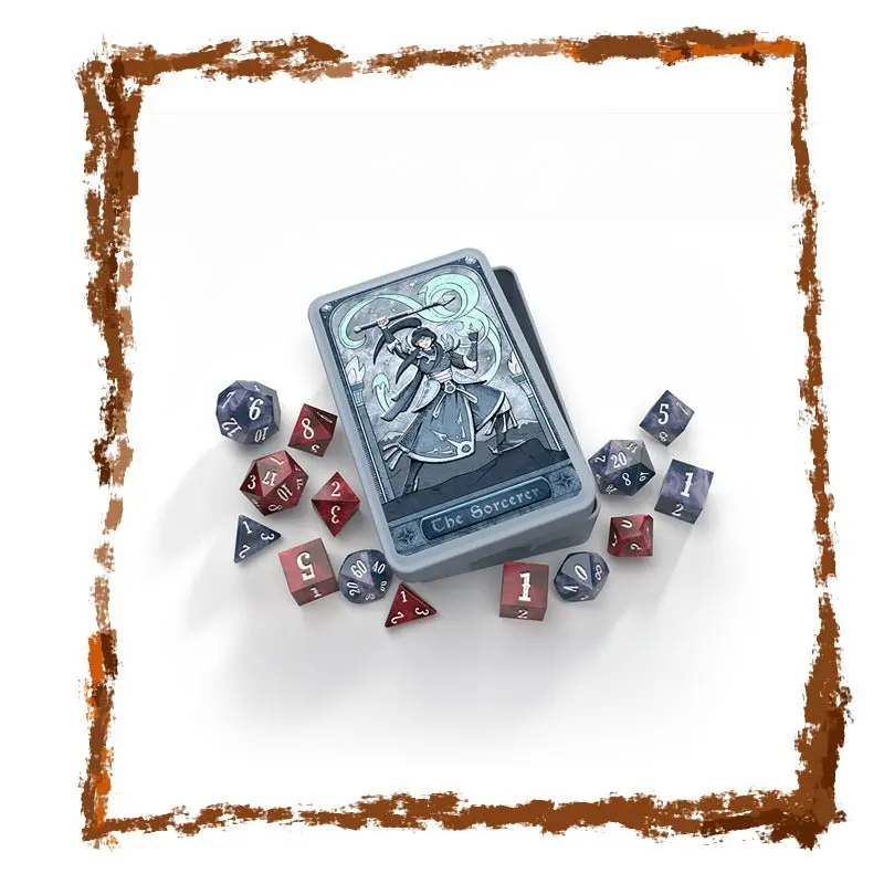 The Sorcerer - RPG Dice Set in Collector's Tin